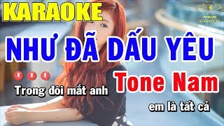 Karaoke Như Đã Dấu Yêu Tone Nam Nhạc Sống  Trọng Hiếu [upl. by Atinuaj733]