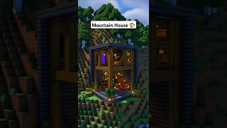 Minecraft Modern Mountain House 🏠 minecraft [upl. by Rafferty]