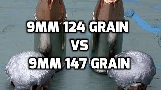 9MM 124 Grain vs 147 Grain [upl. by Malone]