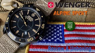 Wenger Alpine 100m Sport Watch  Review amp Unboxing 79150  ETA 805112 [upl. by Amzu]