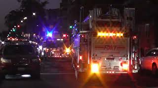 FDNY Engine 273 amp Ladder 129 responding to a Manual Alarm [upl. by Assirahc]