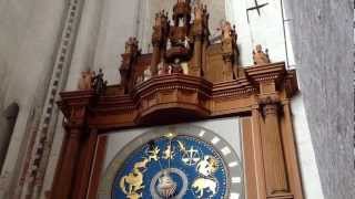 Astronomical Clock in St Marys Church Lübeck [upl. by Temp695]