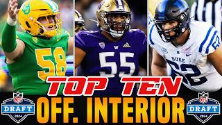 Top Interior Offensive Linemen in the 2024 NFL Draft  Guard amp Center Rankings [upl. by Lamraj]