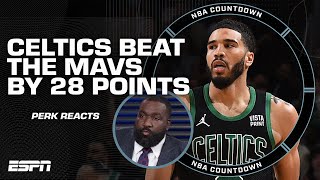 FULL REACTION to the Celtics 28point win over Mavericks 10W streak  NBA Countdown [upl. by Franky]