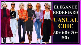 Redefining EleganceCasual Chic Style for Mature Women Over 50 [upl. by Naenej]