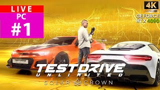 LIVE PC l TEST DRIVE UNLIMITED SOLAR CROWN  ซื้อชุดนี้มาดูหน้า Log in ก่อนใคร 1 [upl. by Chappy324]