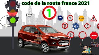 examen code de la route France 2021😘code de la route France 2021 serie 1permis de conduire test1 [upl. by Euqinamod]