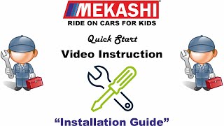 MEKASHI Electric car for kids MKS005 amp 005D Assembly Video [upl. by Lauder902]