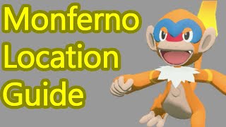 Pokemon Legends Arceus Monferno Locations Guide how to catch a Monferno [upl. by Lleneg516]