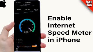 How To Enable Internet Speed Meter in iPhone  Full Guide  Get Data Speed On Notification Bar [upl. by Draillih]