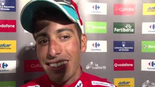 Fabio Aru conquista la Vuelta 2015 quotLemozione è tantaquot [upl. by Damek]