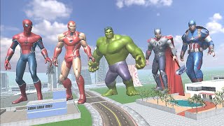 Franklin Meet Avengers in Indian Bike Driving 3D [upl. by Meesak]