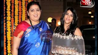 Ekta Kapoor wishes Smriti Irani on her Birthday [upl. by Ettenot]