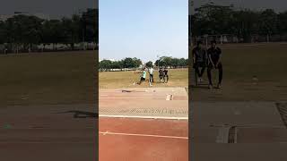 Half half bonding step jump super technique ho rahi hai ladki ki 🔥💯viralvideo longjump athlete [upl. by Ydaf260]