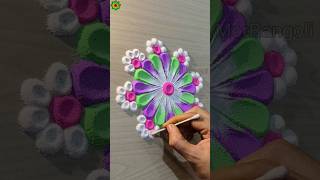 Rangoli designs for diwali simple and easy rangolidesign diwalirangoli shorts [upl. by Ehcram]