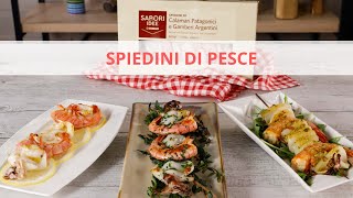 Tre idee per cucinare gli spiedini di pesce I Saporie [upl. by Alegnatal677]