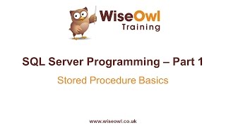 SQL Server Programming Part 1  Stored Procedure Basics [upl. by Islaen]