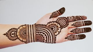 नवरात्रि स्पेशल Easy Stylish mehndi design Mehndi designs Simple Mehandi design Mehandi ka design [upl. by Anselm]