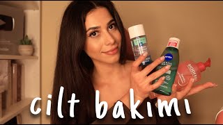 🧖🏻‍♀️🫧🧴💕 UYKU ÖNCESİ CİLT BAKIMINI YAPIYORUM 💆🏻‍♀️ GERÇEKÇİ SESLER TÜRKÇE ASMR [upl. by Jacoby633]