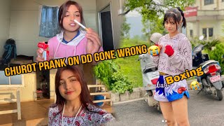 Churot prank on sister gone wrong 😭 SURAKSHYAKCOFFICIAL [upl. by Vasti]