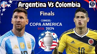 ARGENTINA Vs COLOMBIA PREDICTION COPA AMERICA 2024 FINALS  PREVIEW  LINEUPS  HEAD TO HEAD [upl. by Aseyt23]