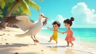 ALBATROSS BEACH CLEAN  UP  KIDS MORAL STORY  EXCLUSIVE ENVIRONMENTAL RESPONSIBILITY IN ENGLISH 🌊 [upl. by Silberman]