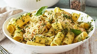 Easy Chicken Pesto Pasta recipe [upl. by Gurl]