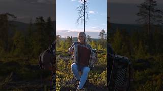 Playing on my Grandfathers Accordion 🎵 La Noyee  Yann Tiersen [upl. by Joelly171]