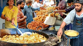 Ramadan Street Food  Crazy Rush Before IFTAR  Jalebi Samosa IFTAR SNACKS Making [upl. by Ahsimot]