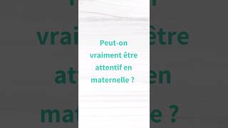 Lattention en maternelle ✨️ [upl. by Bickart]