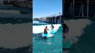 Lil Surfer with Raimana at Surf 🏄 Ranch shortsvideo surf surfing [upl. by Diraj]