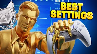 NEW Best Controller SETTINGS for Builds amp Zero Builds  Sensitivity in Season 4 Fortnite Tutorial [upl. by Ynohtnad]