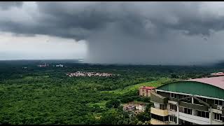 St Joseph Engineering College Mangalore Boys Hostel  Way of rain falling captured in Mangalore [upl. by Natsirhc]