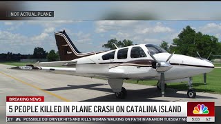 5 people killed in plane crash on Catalina Island [upl. by Latsirc667]