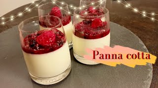 Super PANNA COTTA fruits rouges  recette facile et rapide [upl. by Etteuqal106]