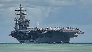 USS Nimitz  VIP Tour amp Flight Deck Action [upl. by Zeret278]