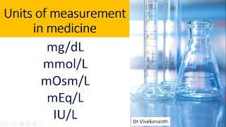 Units of measurement in Medical Physiology [upl. by Evars]