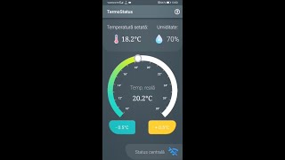 Thermostat App  Flutter App  Firebase  Best smartphone application for temperatura control [upl. by Im]