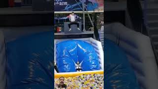 funny trampoline fun trampolinpark kids minitrampoline cute baby music song [upl. by Iviv]