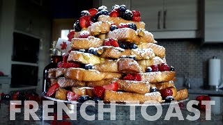 Epic French Toast Food Challenge [upl. by Akemak]