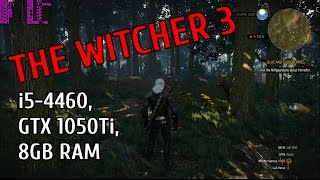 The Witcher 3  HIGH SETTINGS NO HAIRWORKS AA SSAO FPSampTEMP TEST i54460 GTX 1050 Ti 8GB RAM [upl. by Ahsiym17]