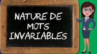 Classes grammaticales 3  natures de mots invariables [upl. by Ema789]