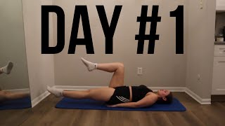 Day 1 Pilates 30 Day Workout Challenge At Home Fitness No Equipment [upl. by Almund988]