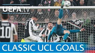 Ronaldos overhead kick and five other classic UCL goals [upl. by Giraud]