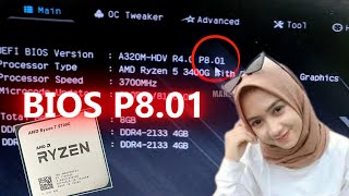 Cara TutorialUpdate Bios Asrock A320MHDV R40  Upgrade Ke CPU Ryzen 7 [upl. by Crowley]