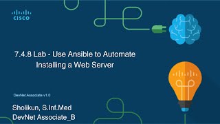 DEVASC Final Skills Assessment 748 Lab  Use Ansible to Automate Installing a Web Server [upl. by Goeselt]