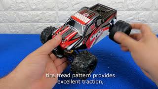 Super Mini Monster Trucks Deerc 9300 118 Under  80 4wd Rc Car Unboxing Review 2 Battery Powerful [upl. by Nnayelhsa548]