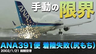 【解説】ANA391便 着陸失敗（尻もち） [upl. by Nasus]