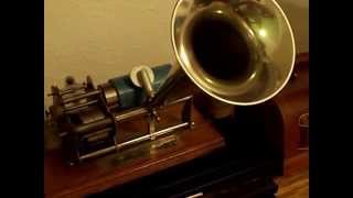 Columbia Graphophone Type B quotEaglequot playing quotOver Therequot Oxford Indestructible [upl. by Rexfourd247]