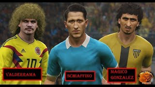 Schiaffino Magico Gonzalez y El Pibe Valderrama PES 1819 Download facepack [upl. by Sanalda]